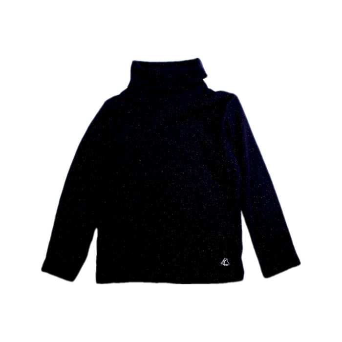A Black Crewneck Sweatshirts from Petit Bateau in size 3T for girl. (Front View)