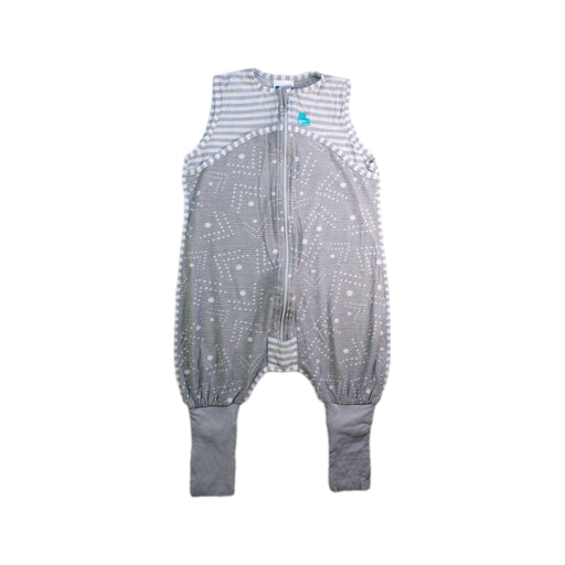 A Grey Sleepsacs from Love To Dream in size 6-12M for neutral. (Front View)