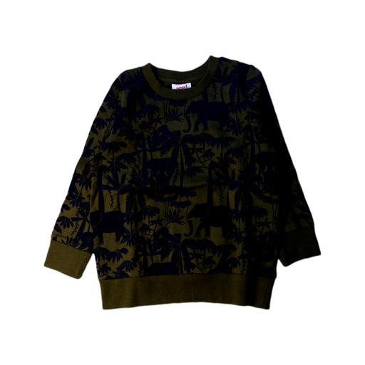 A Green Crewneck Sweatshirts from Seed in size 4T for boy. (Front View)