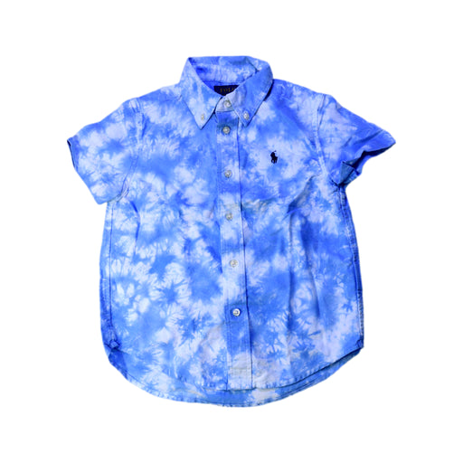 A Blue Short Sleeve Shirts from Polo Ralph Lauren in size 5T for boy. (Front View)