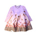 A Pink Long Sleeve Dresses from Monnalisa in size 3T for girl. (Front View)