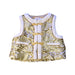 A Gold Dress Up Vests from Mides in size 6-12M for neutral. (Front View)