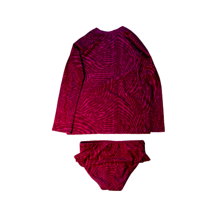 A Red Swim Sets from Mott50 in size 6T for girl. (Back View)