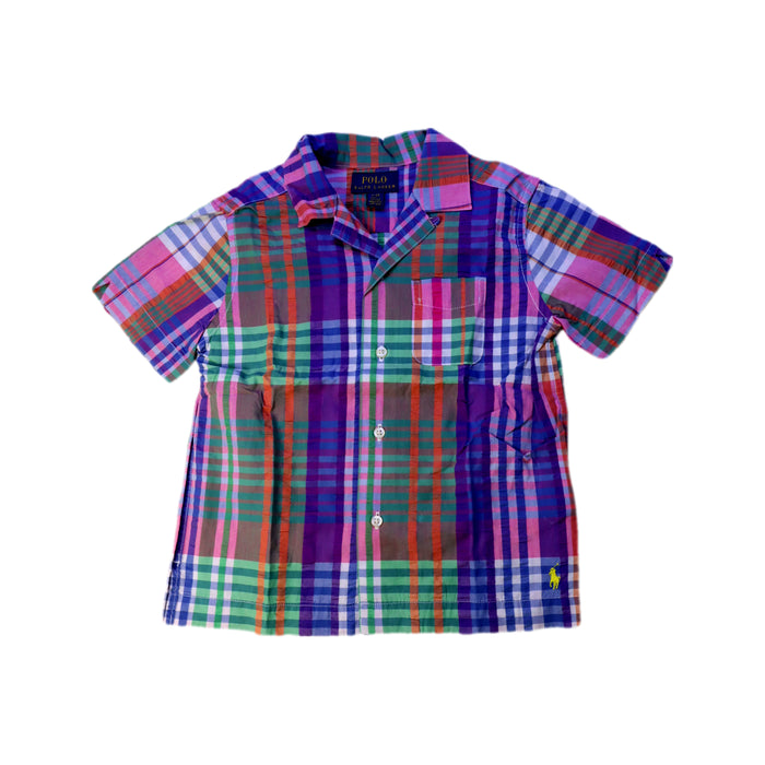A Multicolour Short Sleeve Shirts from Polo Ralph Lauren in size 3T for boy. (Front View)