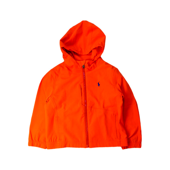 A Orange Lightweight Jackets from Polo Ralph Lauren in size 3T for boy. (Front View)