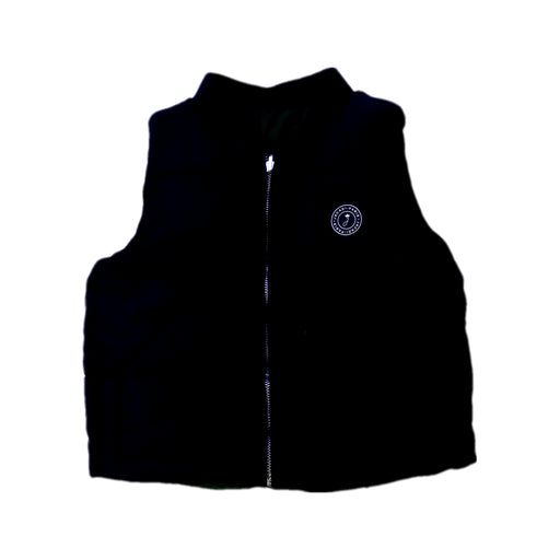 A Black Outerwear Vests from Jacadi in size 2T for boy. (Front View)