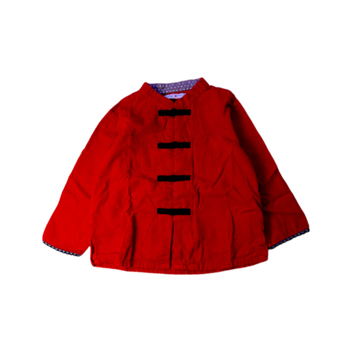 A Red Long Sleeve Shirts from Tang'Roulou in size 3T for boy. (Front View)