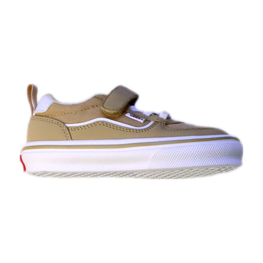 A Beige Sneakers from Vans in size 4T for boy. (Front View)