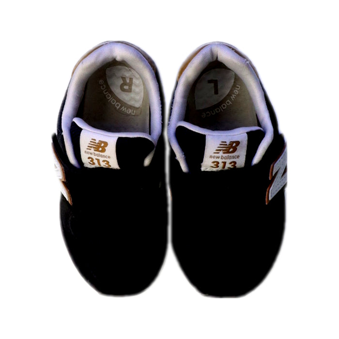 A Black Sneakers from New Balance in size 18-24M for neutral. (Back View)