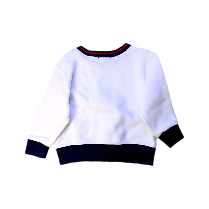 A White Crewneck Sweatshirts from Polo Ralph Lauren in size 2T for boy. (Back View)