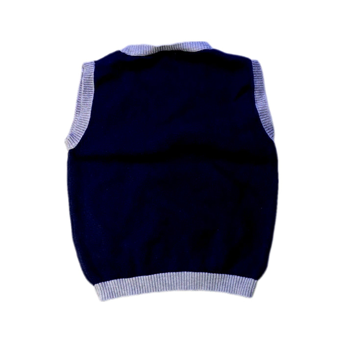 A Navy Sweater Vests from The Little White Company in size 2T for boy. (Back View)