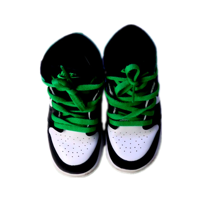 A Green Sneakers from Air Jordan in size 3T for boy. (Back View)