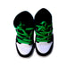 A Green Sneakers from Air Jordan in size 3T for boy. (Back View)