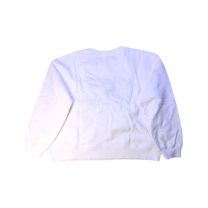 A White Crewneck Sweatshirts from Monnalisa in size 10Y for girl. (Back View)