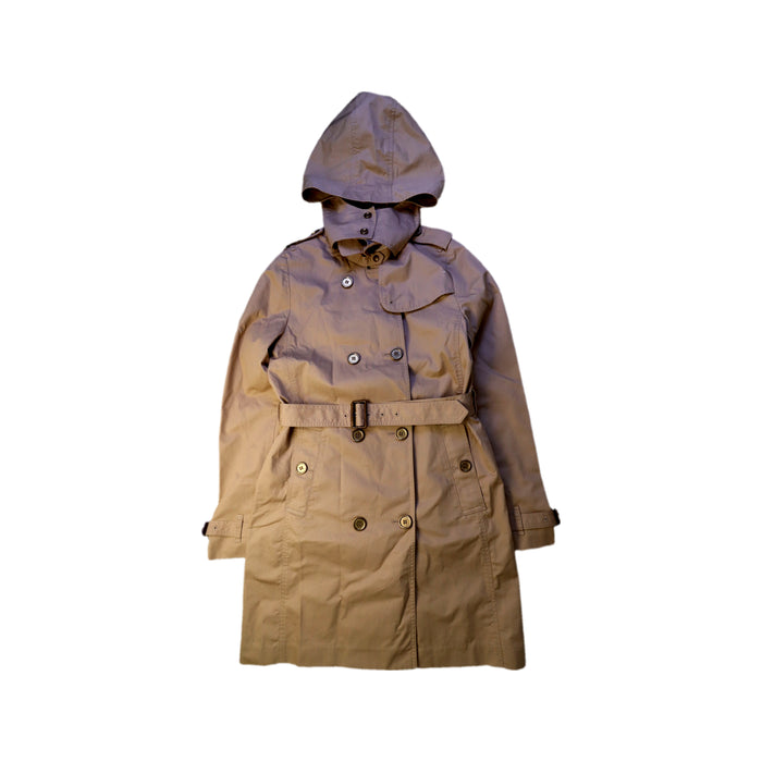 A Beige Coats from Burberry in size 12Y for girl. (Front View)