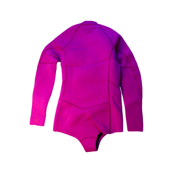 A Pink Wetsuits from Billabong in size 10Y for girl. (Back View)
