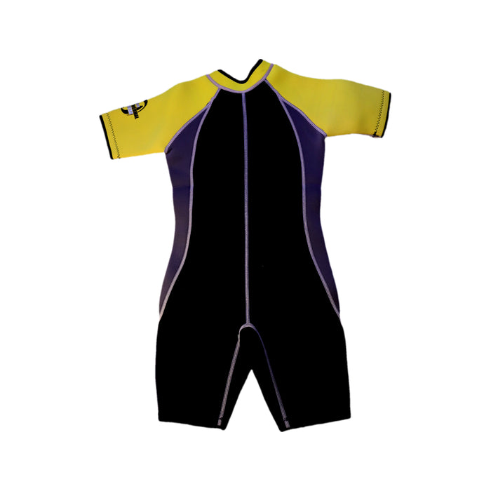 A Black Wetsuits from TYR in size 6T for boy. (Back View)