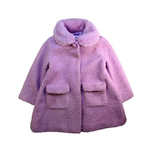A Purple Coats from Mayoral in size 5T for girl. (Front View)