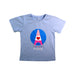 A Blue Short Sleeve T Shirts from Jacadi in size 4T for girl. (Front View)