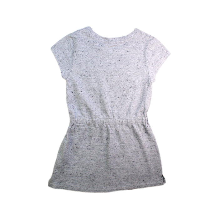 A Grey Short Sleeve Dresses from Seed in size 6T for girl. (Back View)