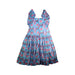 A Blue Sleeveless Dresses from Jacadi in size 6T for girl. (Back View)