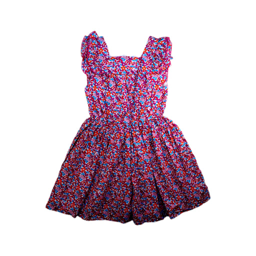 A Red Sleeveless Dresses from Jacadi in size 6T for girl. (Front View)
