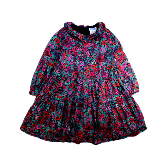 A Multicolour Long Sleeve Dresses from Jacadi in size 5T for girl. (Front View)