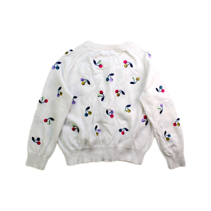 A White Cardigans from Bonpoint in size 6T for girl. (Back View)