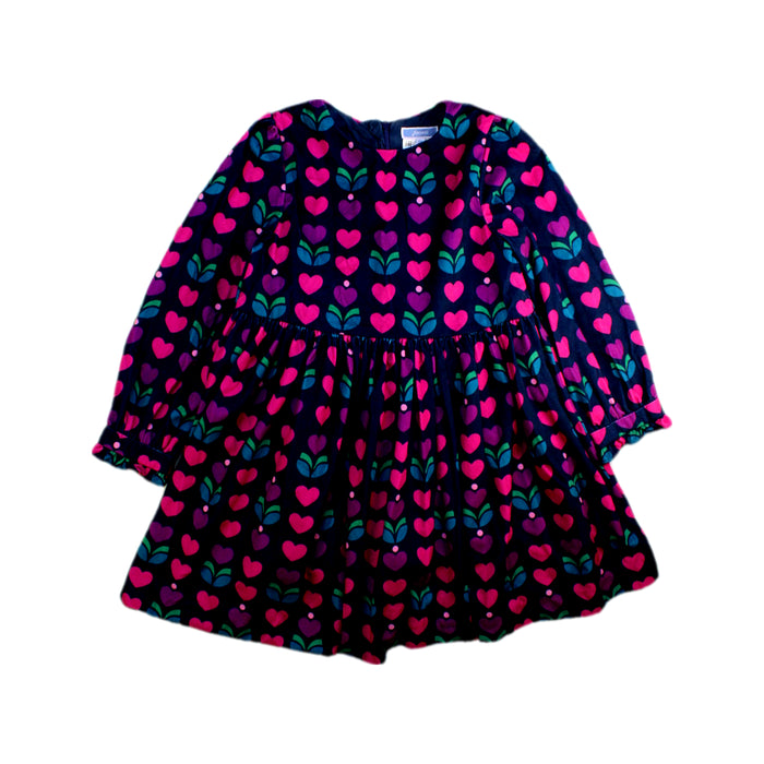 A Pink Long Sleeve Dresses from Jacadi in size 6T for girl. (Front View)