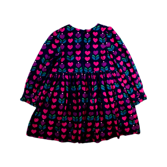 A Pink Long Sleeve Dresses from Jacadi in size 6T for girl. (Back View)
