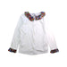 A White Long Sleeve Shirts from Jacadi in size 6T for girl. (Front View)