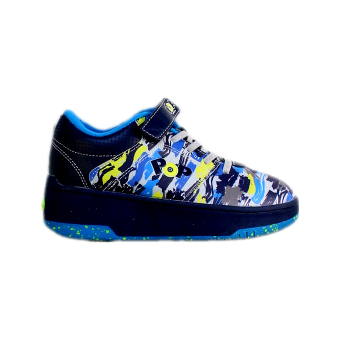 A Blue Sneakers from Heelys in size 7Y for boy. (Front View)