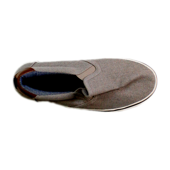 A Grey Slip Ons from Tommy Bahama in size 9Y for boy. (Front View)