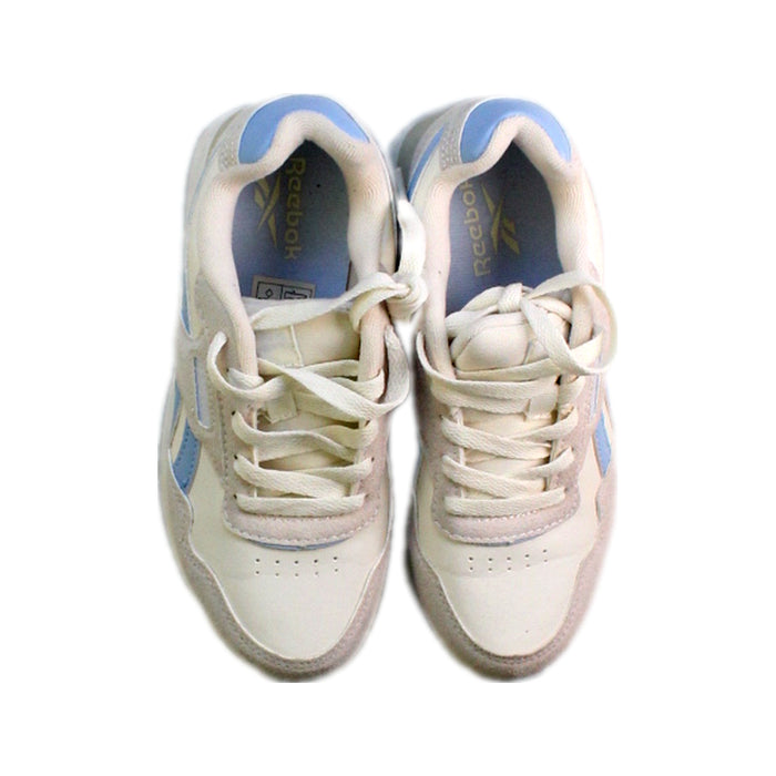 A Beige Sneakers from Reebok in size 7Y for girl. (Back View)