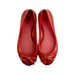 A Red Flats from Melissa in size 6T for girl. (Back View)