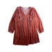 A Peach Long Sleeve Dresses from Excuse My French in size 8Y for girl. (Front View)