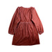 A Peach Long Sleeve Dresses from Excuse My French in size 8Y for girl. (Back View)