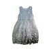 A Blue Sleeveless Dresses from Monsoon in size 9Y for girl. (Front View)