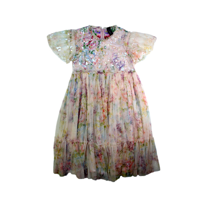 A Multicolour Short Sleeve Dresses from needle & thread in size 8Y for girl. (Front View)