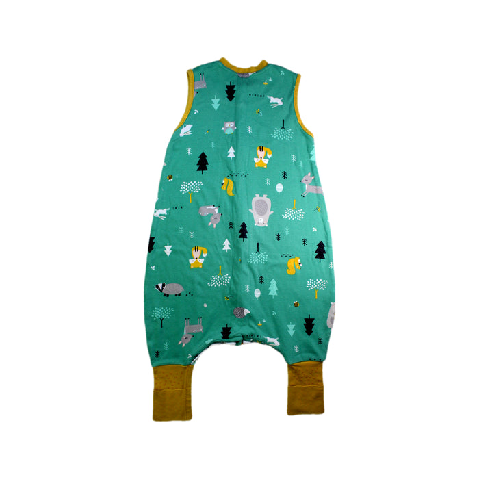 A Green Sleepsacs from Slumbersac in size 12-18M for neutral. (Back View)
