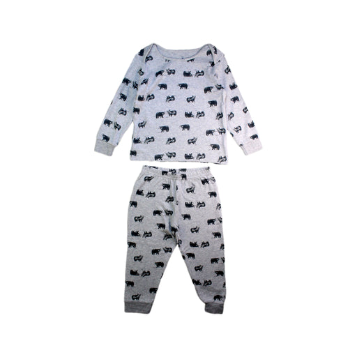 A Grey Pyjama Sets from Mothercare in size 2T for boy. (Front View)
