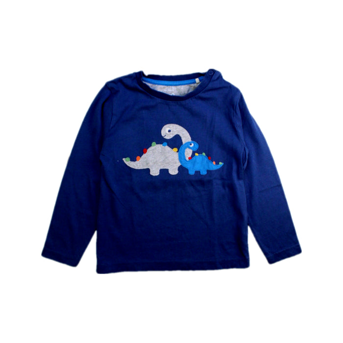 A Navy Long Sleeve T Shirts from Kite in size 4T for boy. (Front View)