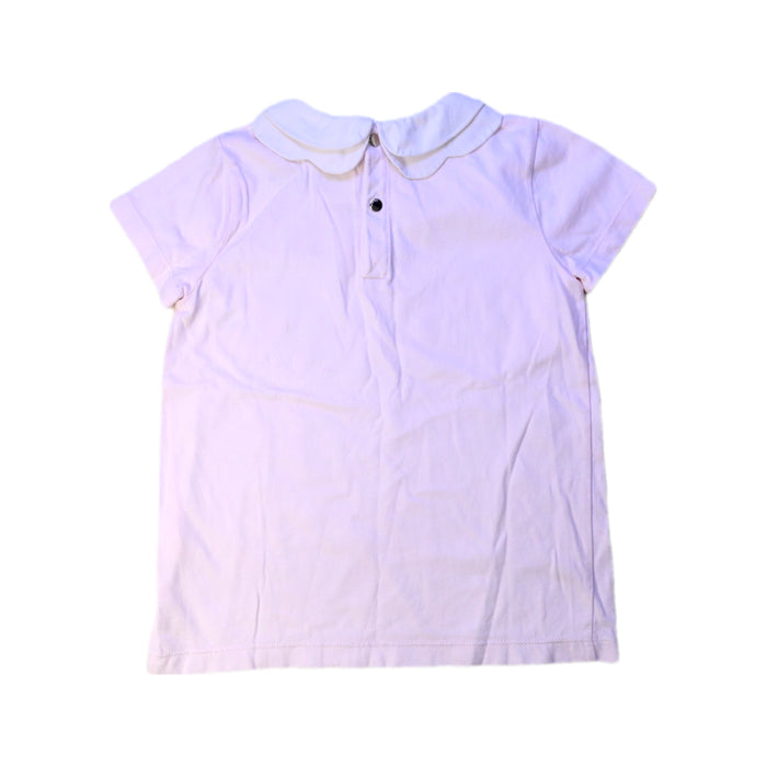 A White Short Sleeve Tops from Jacadi in size 6T for girl. (Back View)