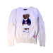 A White Knit Sweaters from Polo Ralph Lauren in size 6T for girl. (Front View)