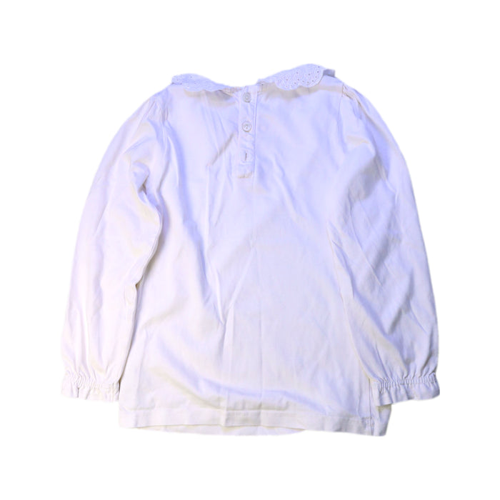 A White Long Sleeve Tops from Jojo Maman Bébé in size 6T for girl. (Back View)