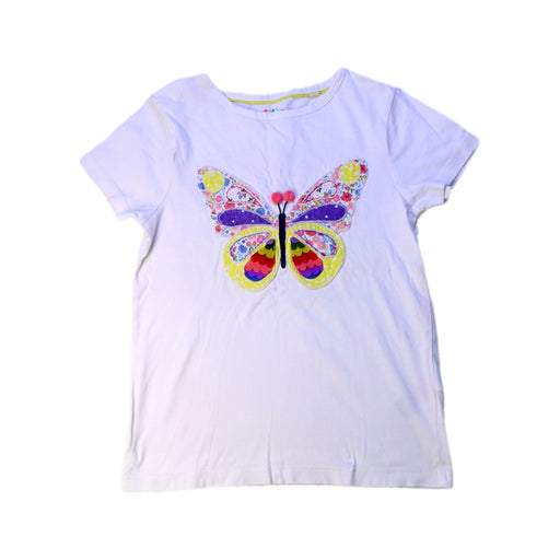 A White Short Sleeve T Shirts from Boden in size 6T for girl. (Front View)