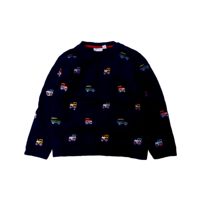 A Navy Crewneck Sweatshirts from Jojo Maman Bébé in size 3T for boy. (Front View)
