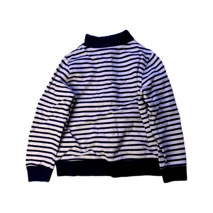 A Blue Zippered Sweatshirts from Jojo Maman Bébé in size 3T for boy. (Back View)