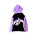 A Black Hooded Sweatshirts from Converse in size 4T for girl. (Back View)