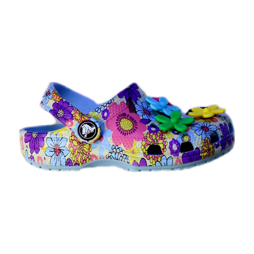 A Multicolour Sandals from Crocs in size 4T for girl. (Front View)
